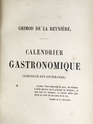 Les Classiques de la Table; The classics of the table for the use of the practitioners and people of the world, with engraved portraits