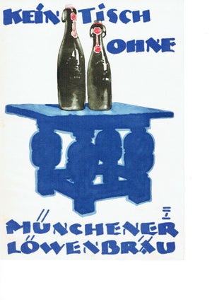 Item #1511 Lowenbrau Beer (mini poster). Ludwig Hohlwein