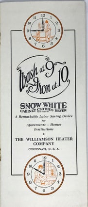 Item #1594 Wash at 9 - Iron at 10; A Remarkable Labor Saving Device for Apartments, Homes,...