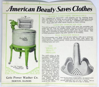 [HOME ECONOMICS] Safe Washing; The New American Beauty Porcelain Washer