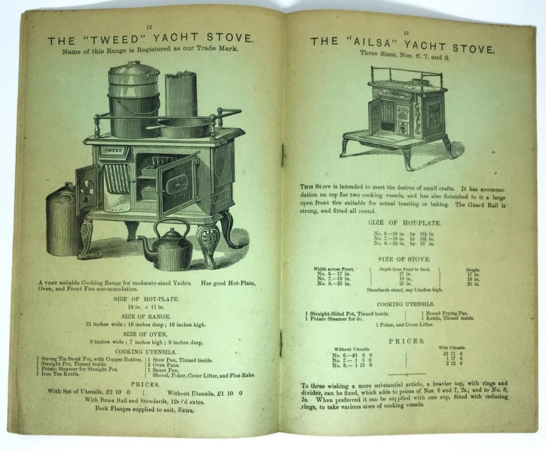 Item #1668 [STOVES] [TRADE CATALOG] Illustrated Price List of Ships' Galley Ranges, Cabooses, Yacht, Boat and Cabin Stoves. GOULD J., SON.