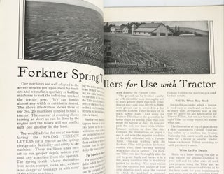 [FARMING] [TRADE CATALOG] Forkner Spring Tooth Tillers; For Orchard and Farm - Catalog E