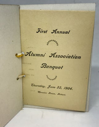 [MENU] Alumni Association Banquet; First Annual Alumni Association Banquet