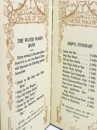 The Log of the Water Wagon or The Cruise of the Good Ship "Lithia"; Illustrations by L.M. Glackens