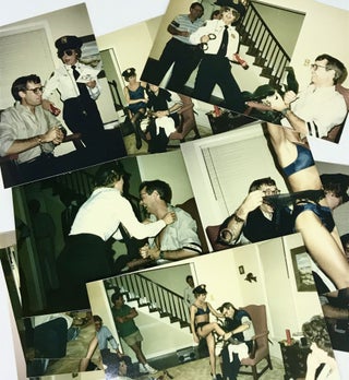 Item #2518 [VERNACULAR PHOTOS] Undercover "Police Officer" putting on a show; "Over The Hill" Party