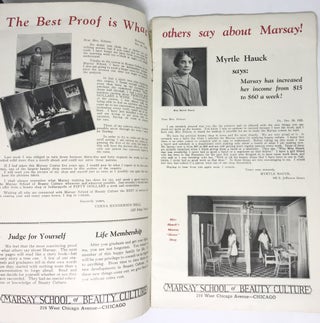 [CORRESPONDENCE SCHOOL] [COSMETOLOGY] Collection of 1920's Advertising Materials from the Marsay School of Beauty Culture