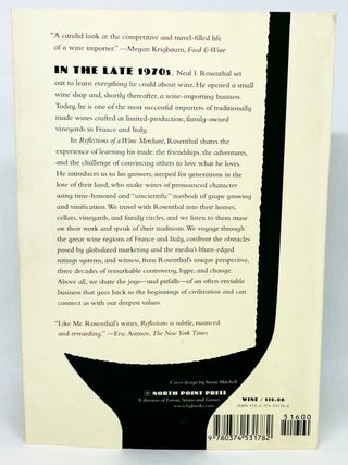 Reflections of a Wine Merchant; On a lifetime in the vineyards and cellars of France and Italy