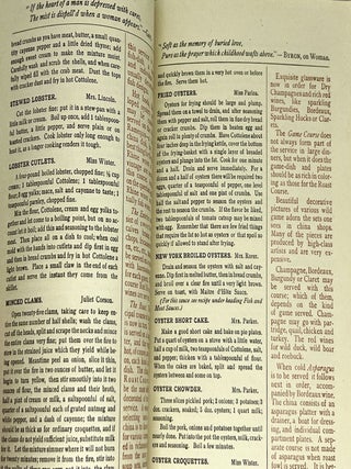 Home Helps; A practical and useful book of RECIPES with much valuable information on cooking and serving BREAKFASTS, LUNCHEONS, DINNERS, and TEAS