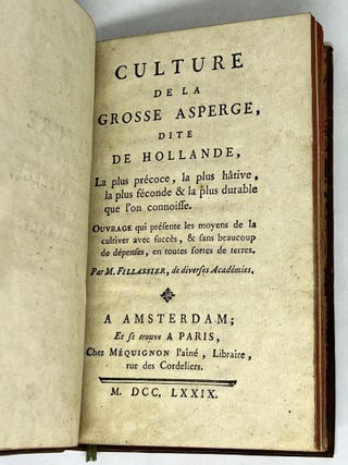 Culture de la Grosse Asperge, bound with - Culture de l'asperge de Gravelines, et des Petits-Pois