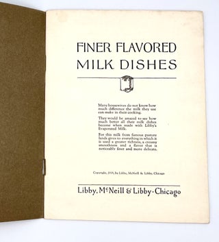 Item #2983 Finer Flavored Milk Dishes