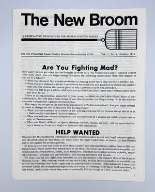 Item #3028 The New Broom; A Legislative Newsletter for Massachusetts Women