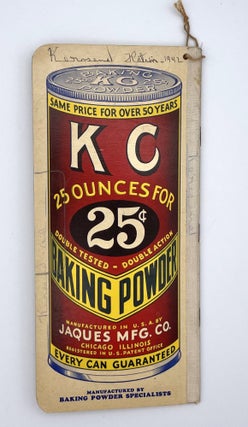 KC Baking Powder Grocer's Want Book