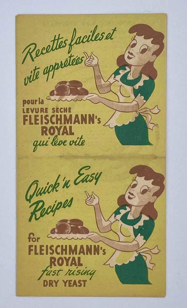 Item #3059 Quick n' Easy Recipes; for Fleischmann's Royal fast rising dry yeast. Fleischmann's Yeast.