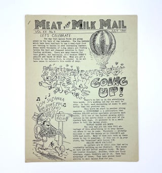 Item #3125 [AGRICULTURE] Meat and Milk Mail. Gaines Food