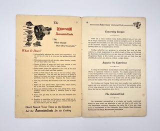The AutomatiCook Book; for Time and Temperature Cooking