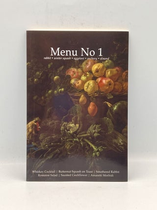 Item #3431 Menu No 1; rabbit - winter squash - eggplant - anchovy - almond. Brian Voll