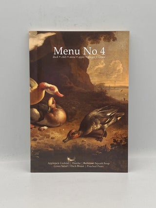 Item #3434 Menu No 4; duck - chili - anise - apple - ginger - lemon. Brian Voll