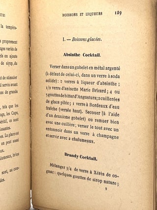 BOISSONS ET LIQUEURS; HYGIÉNIQUES ET ÉCONOMIQUES