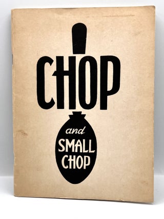 Item #3972 [COMMUNITY COOKBOOK] [NIGERIA] CHOP and SMALL CHOP; A Collection of favorite recipe of...