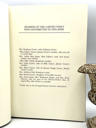 The CARTER FAMILY FAVORITES Cookbook