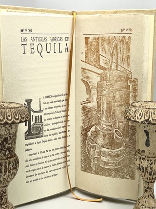 EL ANTIQUO METODO DE ELABORACION DEL VINO MEZCAL DE TEQUILA. DESCRITO EN LA NOVELA 'NIEVES' EN EL SIGLO XIX POR JOSÉ LÓPEZ PORTILLO Y ROJAS, 1887; GRABADOS ORIGINALES POR NACHO GóMEZ ARRIOLA (Original Engravings by Artist)