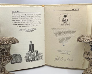 EL ANTIQUO METODO DE ELABORACION DEL VINO MEZCAL DE TEQUILA. DESCRITO EN LA NOVELA 'NIEVES' EN EL SIGLO XIX POR JOSÉ LÓPEZ PORTILLO Y ROJAS, 1887; GRABADOS ORIGINALES POR NACHO GóMEZ ARRIOLA (Original Engravings by Artist)
