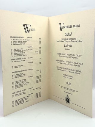[MENU] Versailles Room
