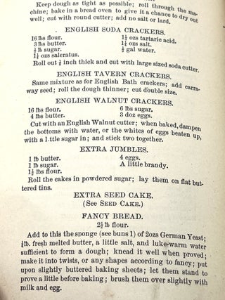 THE COMPLETE BREAD, CAKE AND CRACKER BAKER; IN TWO PARTS