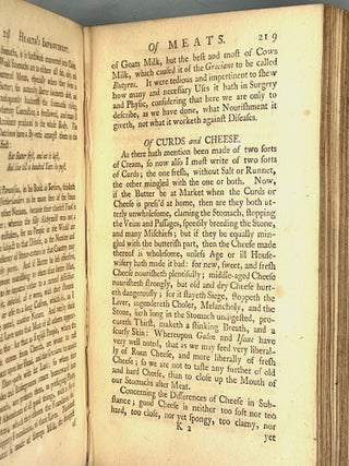 HEALTH'S IMPROVEMENT: or, RULES Comprizing and Discovering the NATURE, METHOD AND MANNER of PREPARING all sorts of FOODS Used in this Nation; Corrected and Enlarged by Christopher Bennet, Doctor in Physick, and Fellow of the College of Physicians in London