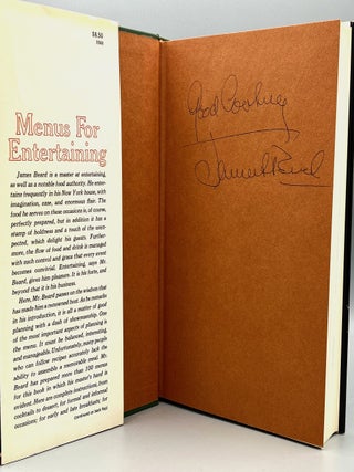 James Beard's Menus For Entertaining; Over 600 Incomparable Recipes - For Every Occasion From a Roadside Picnic to a Formal Dinner