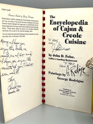 Item #4919 The Encyclopedia of Cajun & Creole Cuisine; Paintings by George Rodrigue. John D. Folse