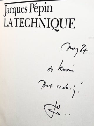 LA TECHNIQUE; The Fundamental Techniques of Cooking: An Illustrated Guide