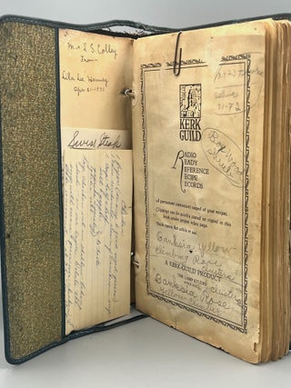 CULINARY MANUSCRIPT] KERK-GUILD Notebook; RADIO READY REFERENCE RECIPE RECORDS