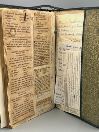 [CULINARY MANUSCRIPT] KERK-GUILD Notebook; RADIO READY REFERENCE RECIPE RECORDS