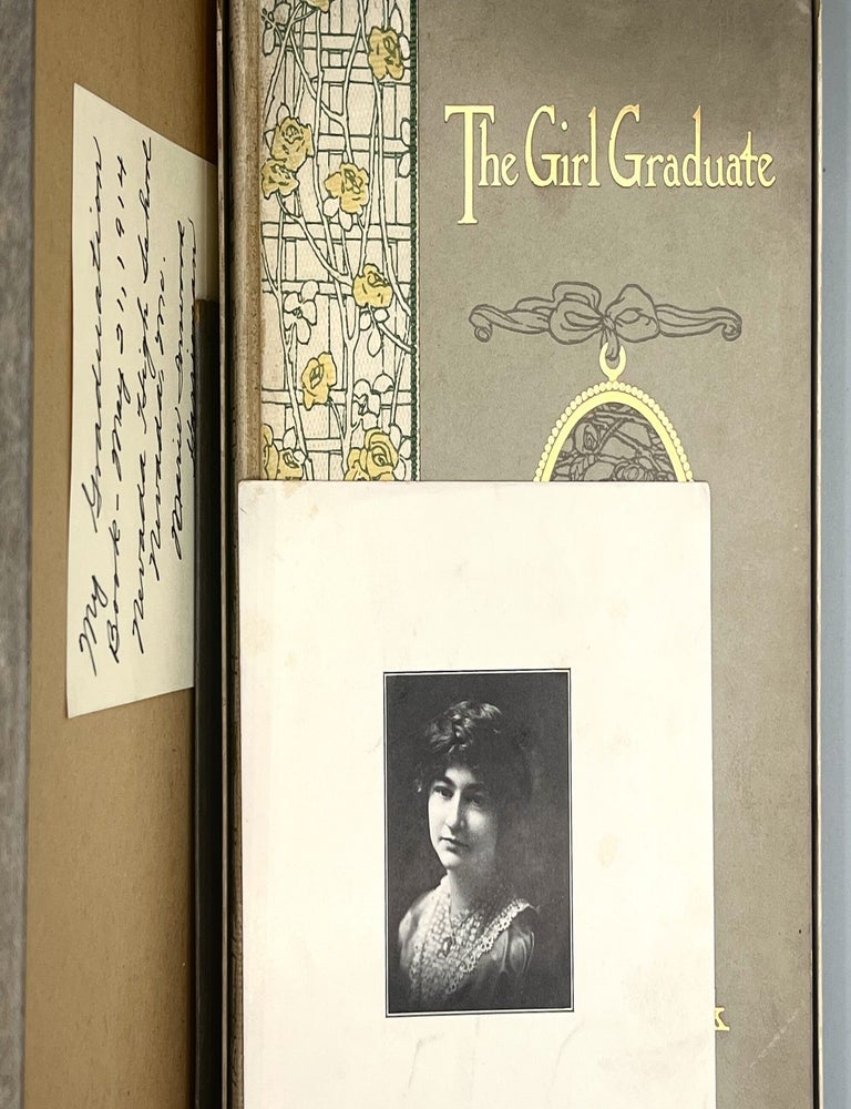 Item #5053 [HIGH SCHOOL] [SCRAP BOOK] The Girl Graduate - Her Own Book; Nevada, Missouri High School - Sarah Marie Inwood. Louis Perrett, Sarah K. Smith, Designed and Illustrated.