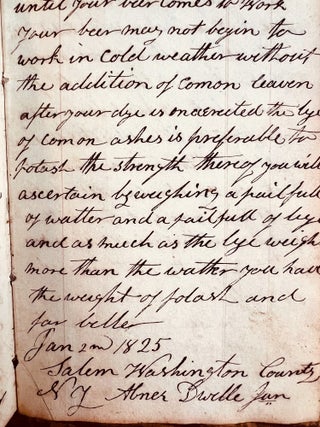 [ACCOUNT BOOK] [DIARY] [TEXTILES] [LEGAL] Abner Dwelle III's Handwritten Account Book
