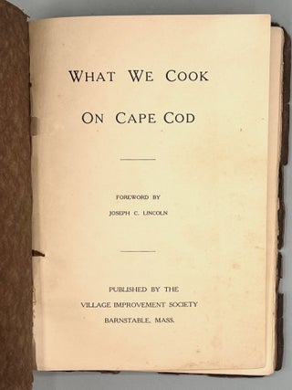 [COMMUNITY COOKBOOK] What We Cook On Cape Cod