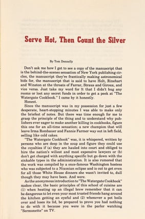 THE WATERGATE COOKBOOK