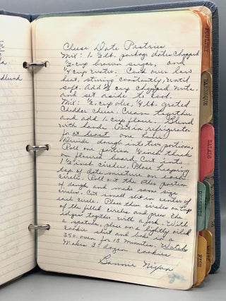 [CULINARY MANUSCRIPT] [HANDMADE] Hilda's Recipes; Gourmet Club