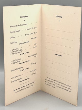 [EPHEMERA] Opening Reception; Press Club, Tuesday Evening, June 28, 1898