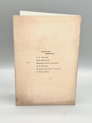 [EPHEMERA] Opening Reception; Press Club, Tuesday Evening, June 28, 1898